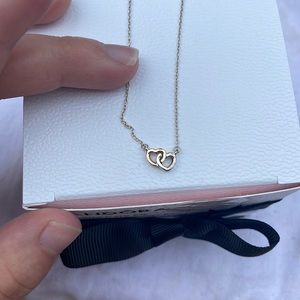 Pandora Two-tone heart necklace